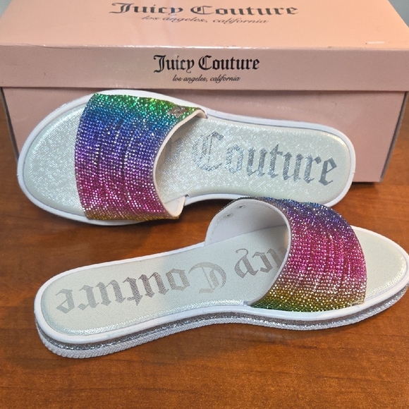 Juicy Couture Glitter Gradient Slides - Picture 8 of 16